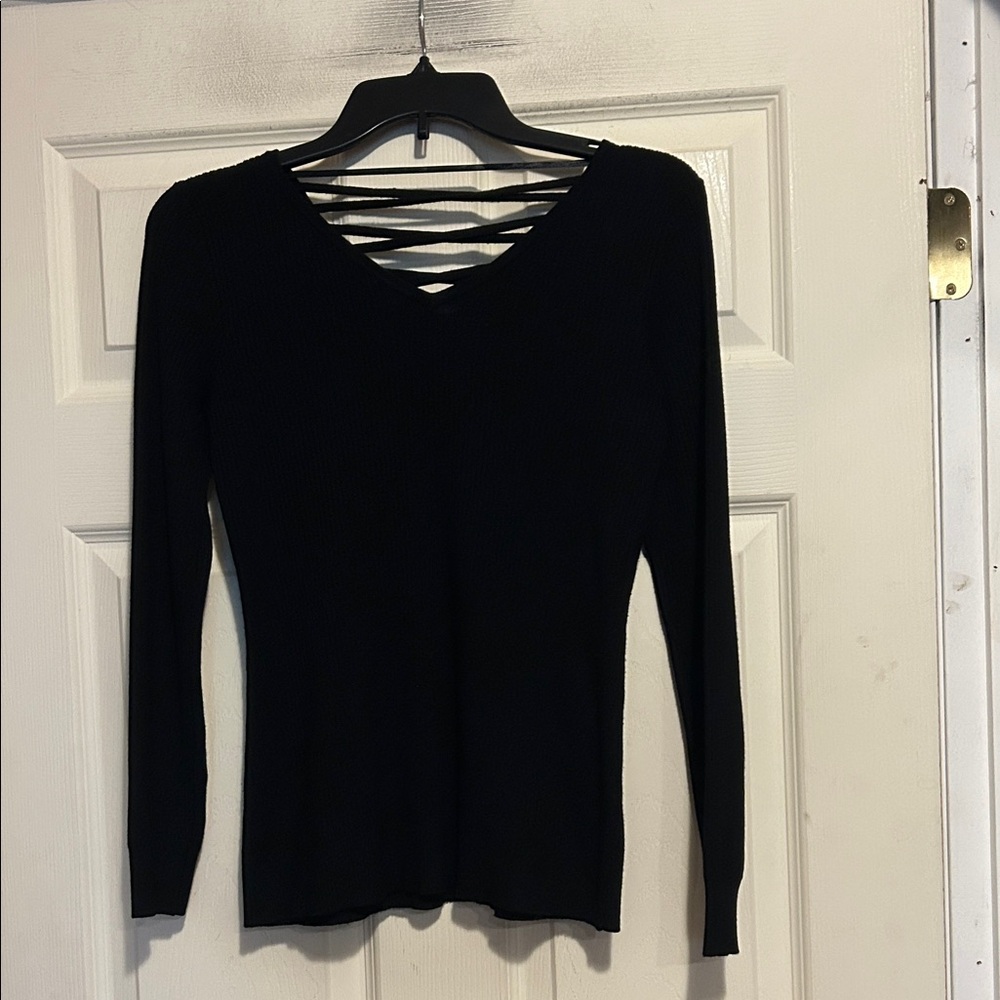 Cable & Gauge Black Sweater Size Small